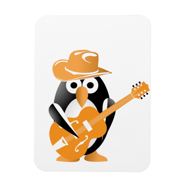 Penguin guitarist magnet (Vertikal)