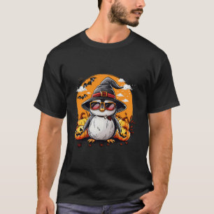 Penguin Halloween Costume Pumpkin Lantern Fladderm T Shirt