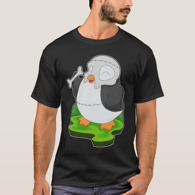 Penguin Halloween-mask T Shirt (Framsida)