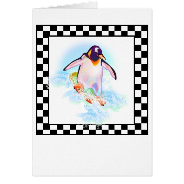 Penguin Hälsningskort (Framsidan)