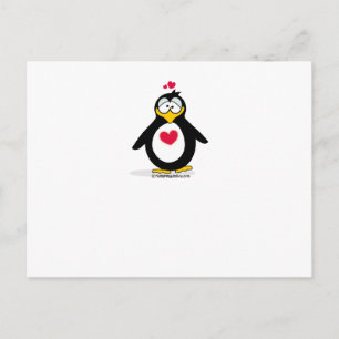 Penguin Heart Vykort