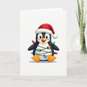 Penguin-Helgdag för vinterdjur Kort