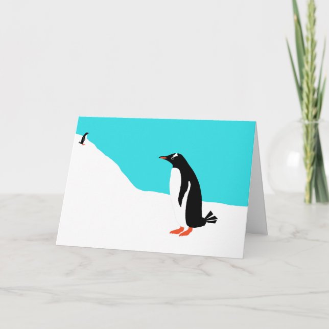 Penguin-Helgdag Helgkort (Framsida)