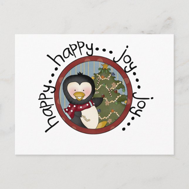 Penguin Helgdag T-shirts och gåvor Helg Vykort (Framsida)