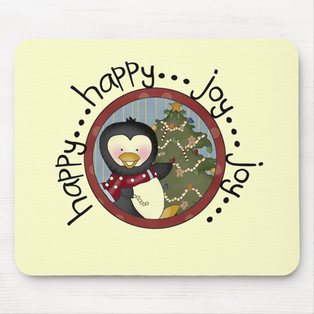 Penguin Helgdag T-shirts och gåvor Musmatta (Framsidan)