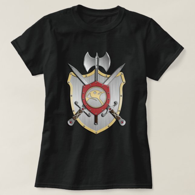 Penguin Heraldry Vapensköld Tee Shirt (Design framsida)