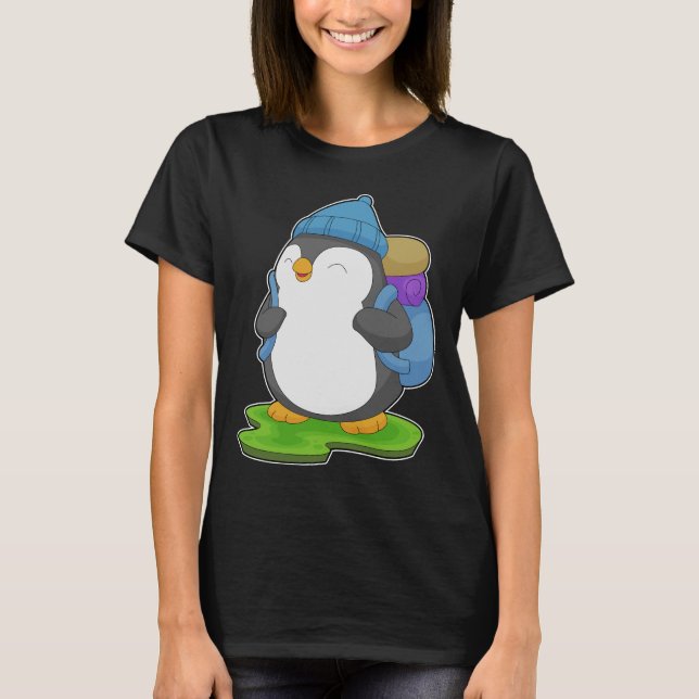 Penguin Hiker-ryggsäck T Shirt (Framsida)