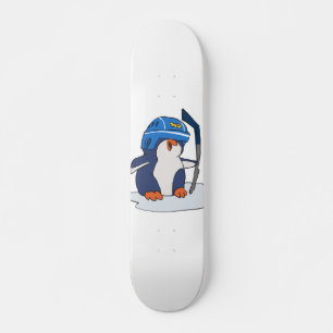 Penguin hockey-spelare välj bakgrund färg mini skateboard bräda 18,5 cm