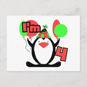 Penguin I är 4 Tshirts och gåvor Vykort