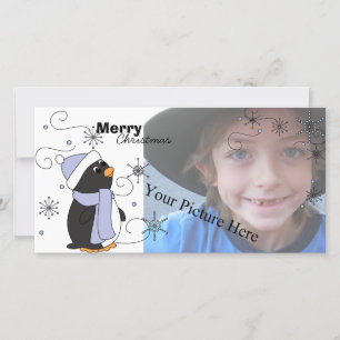 Penguin i Awe Julkort