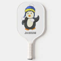 Penguin i Blue och Gult Winter Hat Namn