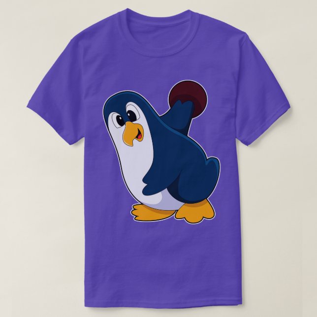 Penguin i Bowling med Bowling ball 1 T Shirt (Design framsida)