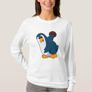 Penguin i Bowling med Bowling ball T Shirt
