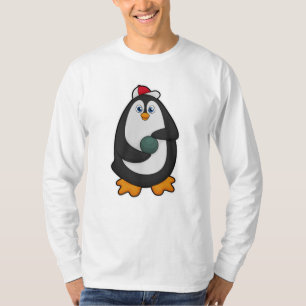 Penguin i Bowling med Bowling ball T Shirt