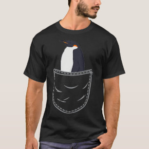 Penguin i Breast Pocket Sweet Penguin Älskare Baby T Shirt