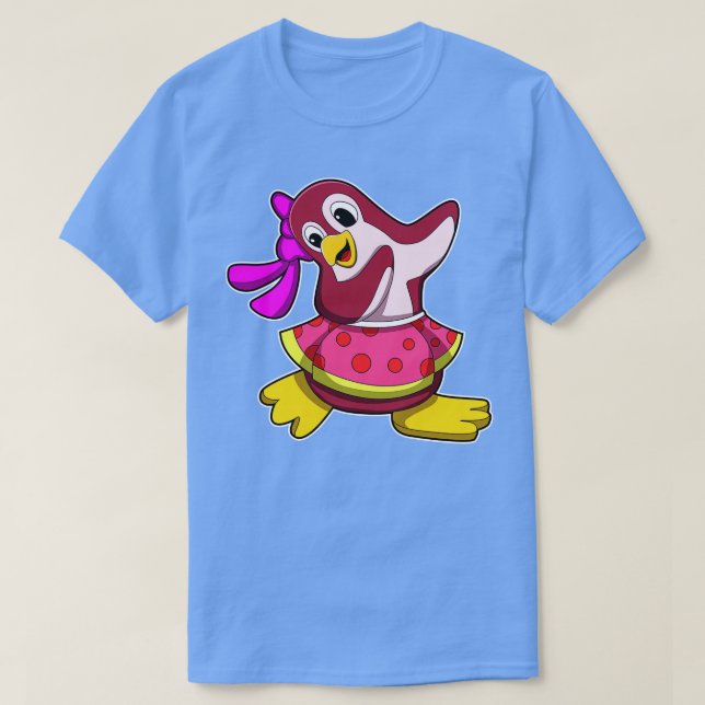 Penguin i Dance med Skirt T Shirt (Design framsida)