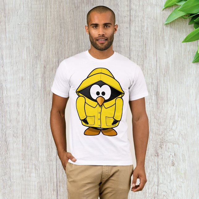 Penguin i en Gult Rainrock Manar T- Shirt T Shirt (Skapare uppladdad)