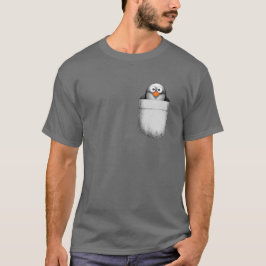 Penguin i fickan t shirt