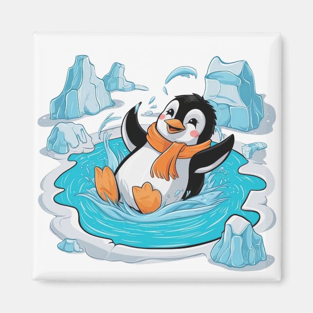 Penguin i Ice Magnet (Framsidan)