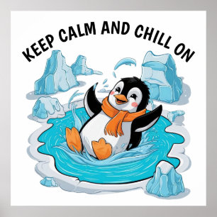 Penguin i Ice Poster