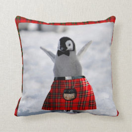 Penguin i Kilt Kudde