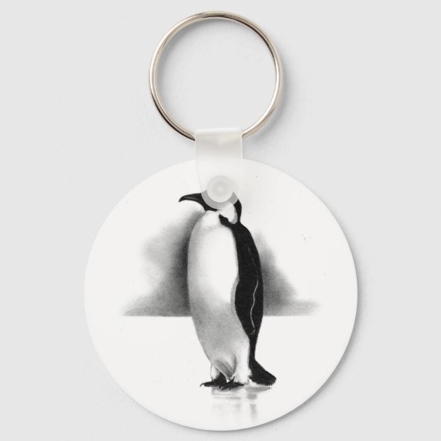 PENGUIN I PENCIL: REALISM ART NYCKELRING (Framsida)