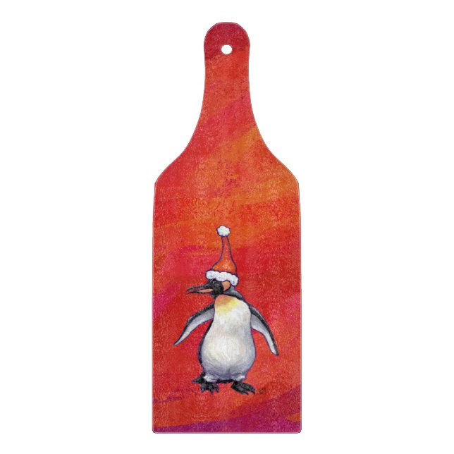Penguin i Santa Hat på Red (Framsidan)