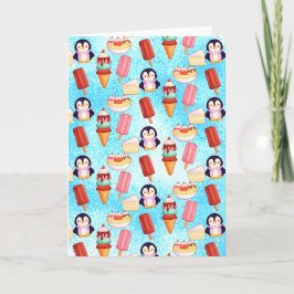 Penguin Ice Cream Sweets Kort