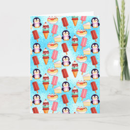 Penguin Ice Cream Sweets Kort