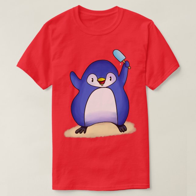 Penguin Ice Cream T Shirt (Design framsida)
