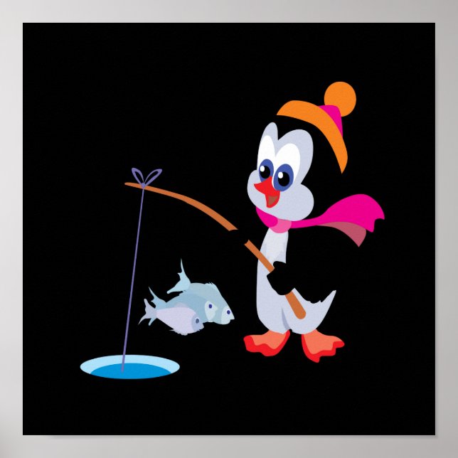 Penguin Ice Fishing 2 Poster (Framsidan)