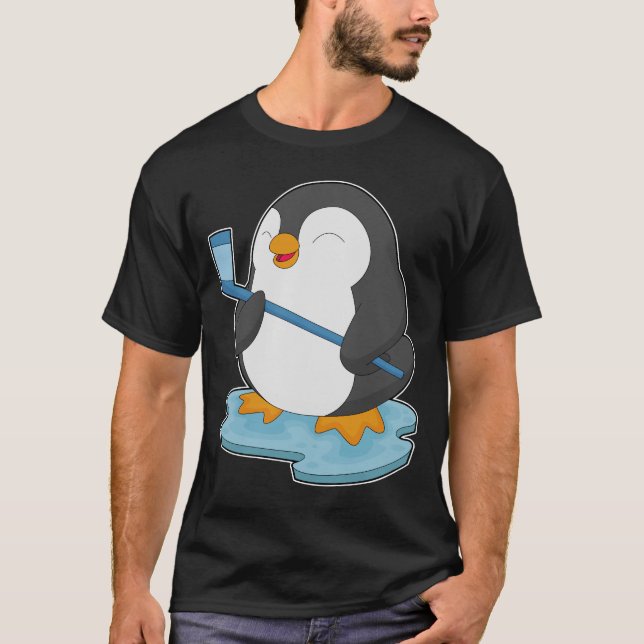 Penguin Ice hockey Ice hockey T Shirt (Framsida)