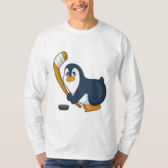 Penguin Ice hockey Ice hockey T Shirt (Framsida)