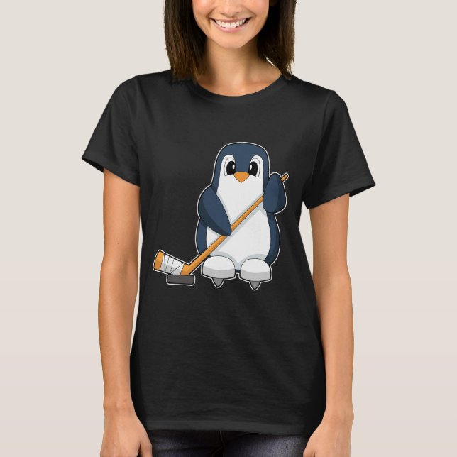 Penguin Ice hockey Ice hockey T Shirt (Framsida)