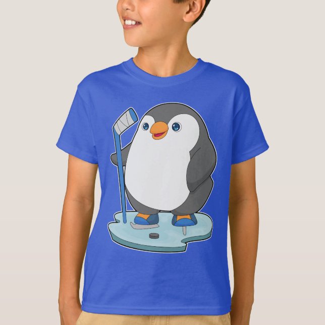 Penguin Ice hockey Ice hockey T Shirt (Framsida)