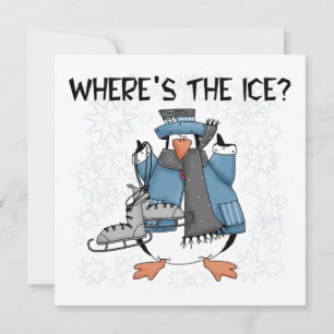 Penguin Ice Skating Tshirts och Gifts