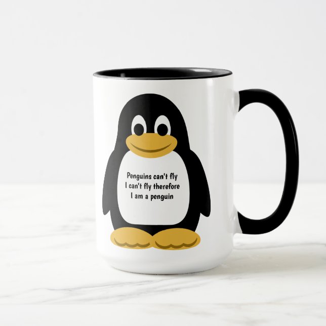 Penguin-illustration Mugg (Höger)