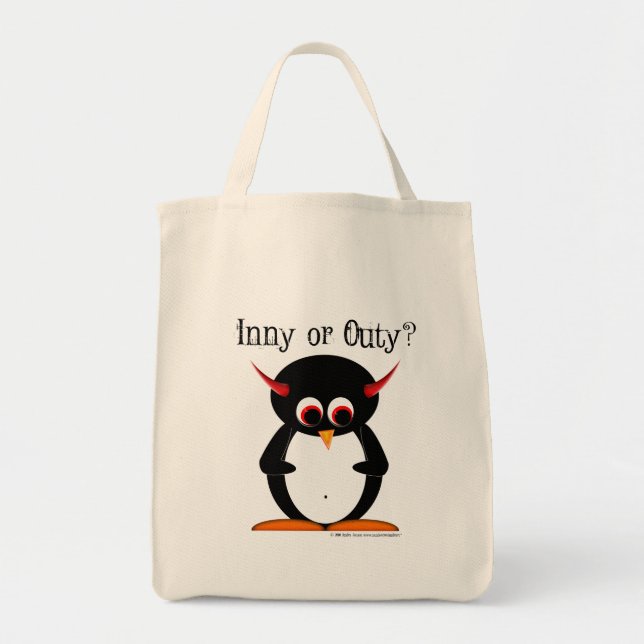 Penguin Inny eller Outy Bag Tygkasse (Framsidan)