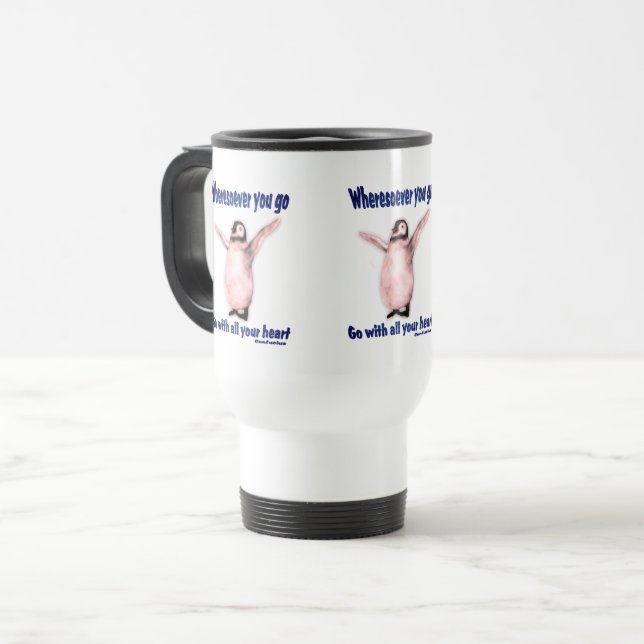 Penguin Inspirational Happiness Confucius Quote Resemugg (Framsida vänster)
