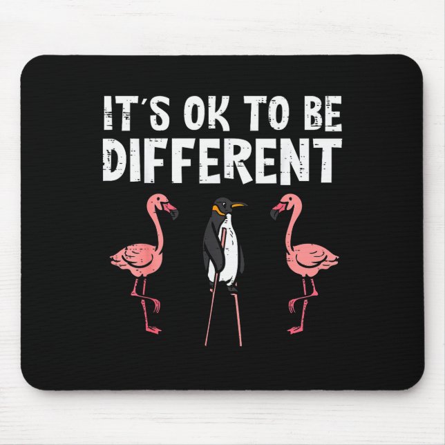 Penguin Its Okay To Be Different Flamingo Men Wome Musmatta (Framsidan)