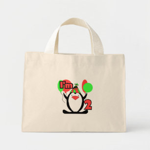 Penguin, jag är två Tshirts och gåvor Mini Tygkasse