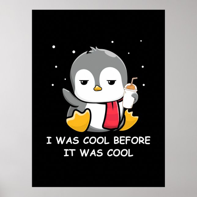 Penguin jag var Coola innan det var Coola Poster (Framsidan)