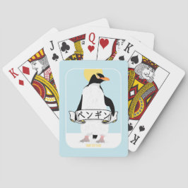 Penguin japansk text som läser penguin casinokort