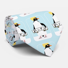 Penguin japansk text som läser penguin slips
