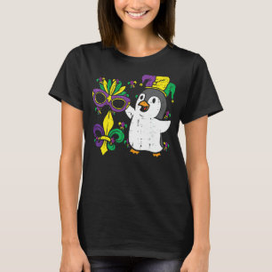 Penguin Jester Animal Mardi Gras Manar Women Kids T Shirt