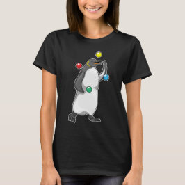 Penguin Juggler Juggle T Shirt