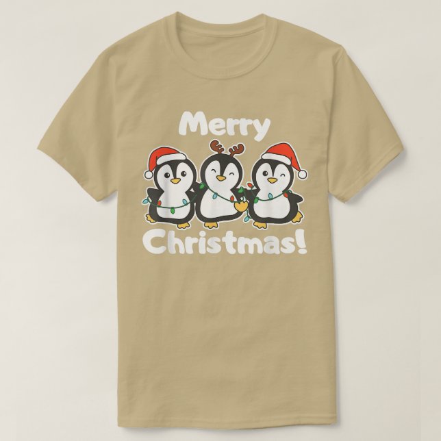 Penguin Jul Animals Cute Penguins T Shirt (Design framsida)
