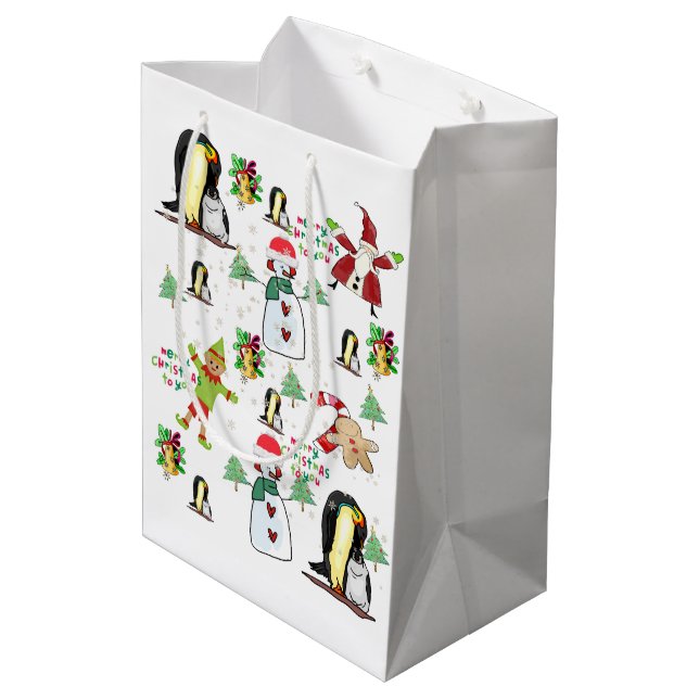 Penguin jul Gift Bags (Baksidan Vinklad)