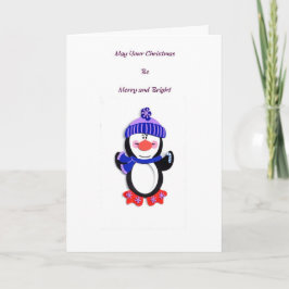 Penguin jul helgkort