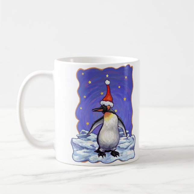 Penguin jul kaffemugg (Vänster)